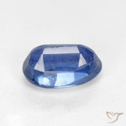 Kyanite Gemstone in 6.3 x 4.3 mm Size for Sale, Kyanite Stone in Deep Blue Color