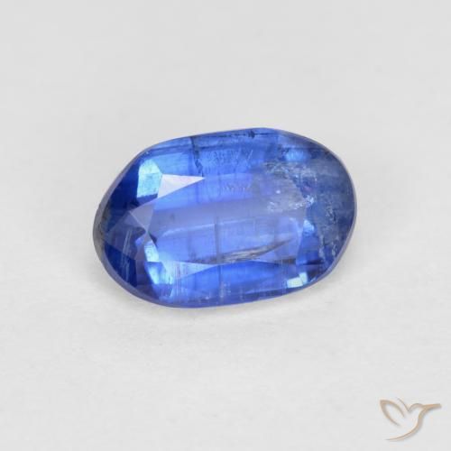 0.70 ct Blue Kyanite Stone, Natural Kyanite in Oval Facet Shape for Sale