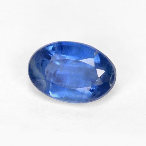 0.72ct Natural Dark Blue Kyanite, Oval, SI-I1, Photo A