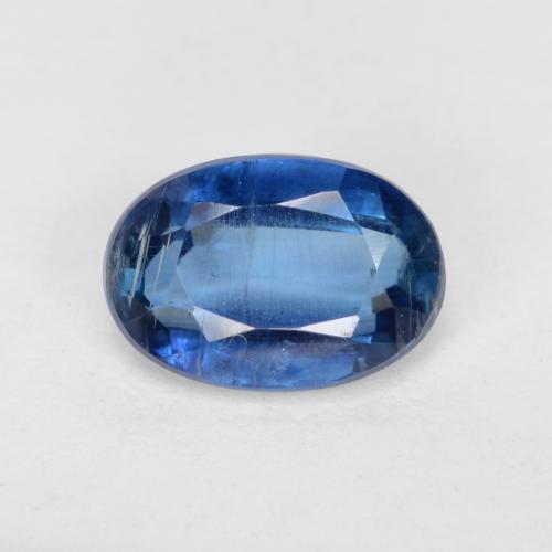 0.68 ct Blue Kyanite Gemstone, Kyanite Gem in Oval Facet Shape for Sale.