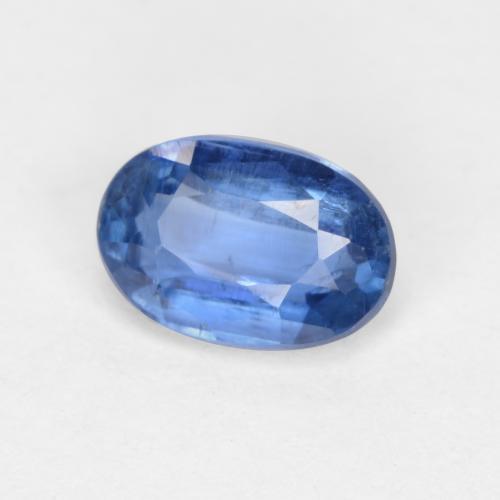0.61 ct Blue Kyanite Gemstone, Kyanite Gem in Oval Facet Shape for Sale.