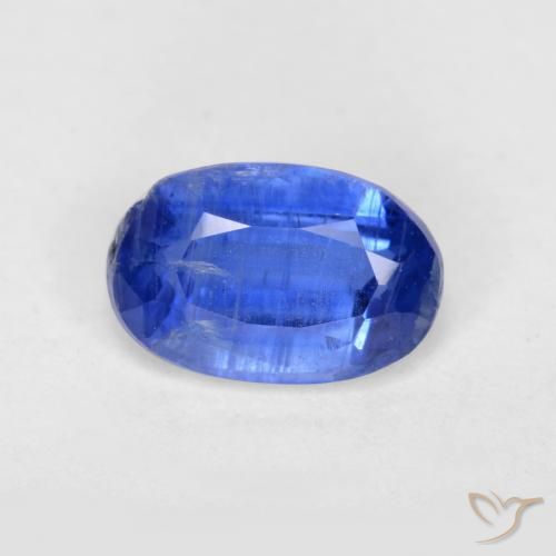 0.62ct Natural Deep Blue Kyanite, Oval, SI-I1