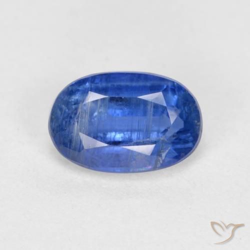 0.79ct Natural Cornflower Blue Kyanite, Oval, SI-I1