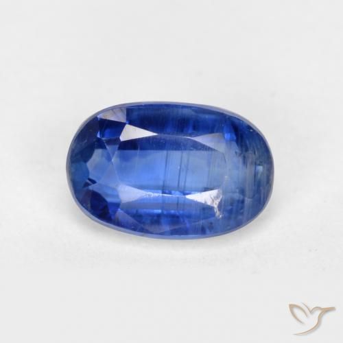 0.75ct Natural Deep Blue Kyanite, Oval, SI-I1