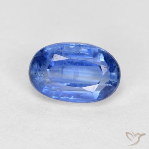 0.67ct Natural Light Blue Kyanite, Oval, SI-I1