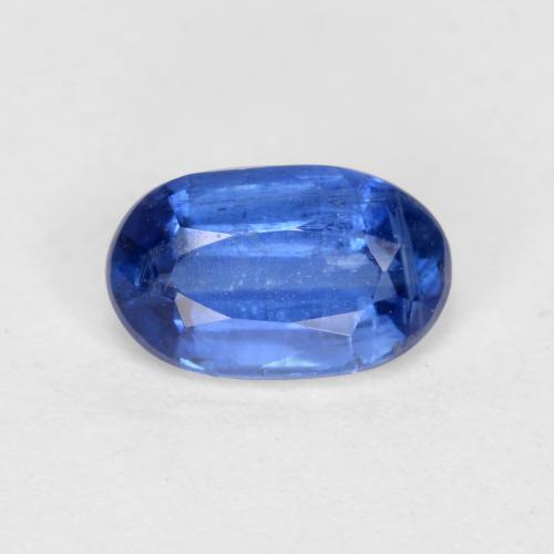 Cianita Azul Forma ovalada de 6,3 x 3,8mm de Nepal, peso de 0.56ct, piedra preciosa No tratado de forma natural en claridad si-i1, Cianita de 1 pieza: el color es Azul oscuro, dureza Mohs de 6 - 7, Photo A