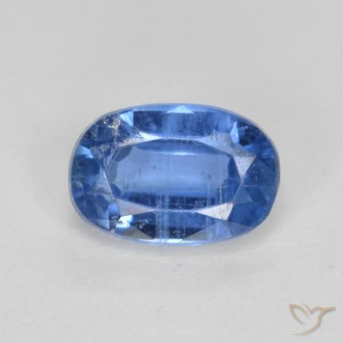 0.75ct Natural Navy Blue Kyanite, Oval, SI-I1