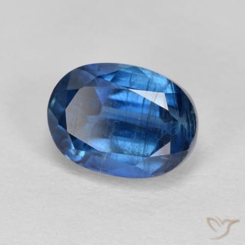 1.61 ct Blue Kyanite Stone, Natural Kyanite in Oval Facet Shape for Sale