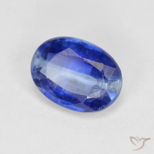 1.05 ct Blue Kyanite Stone, Natural Kyanite in Oval Facet Shape for Sale