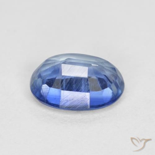Kyanite Gemstone in 7 x 5 mm (calibrated) Size for Sale, Kyanite Stone in Deep Blue Color