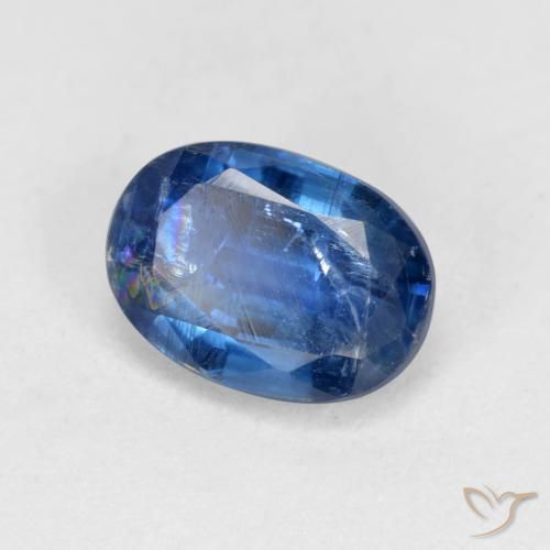 1.12 ct Blue Kyanite Stone, Natural Kyanite in Oval Facet Shape for Sale