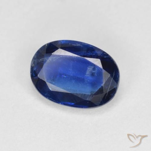 0.96 ct Blue Kyanite Stone, Natural Kyanite in Oval Facet Shape for Sale