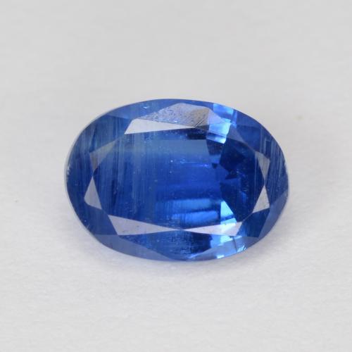 Light Navy Blue Kyanite Gem - 1.2ct Oval Facet (ID: 572943)