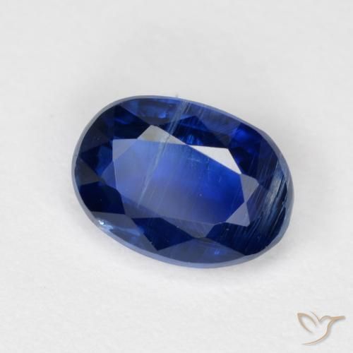 1.03 ct Blue Kyanite Stone, Natural Kyanite in Oval Facet Shape for Sale