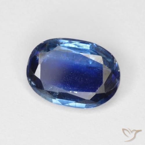 0.88 ct Blue Kyanite Stone, Natural Kyanite in Oval Facet Shape for Sale