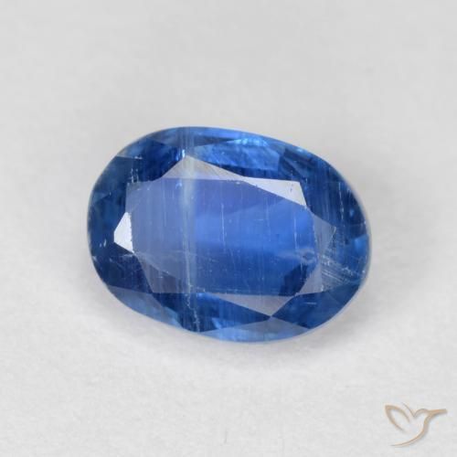 1.15 ct Blue Kyanite Stone, Natural Kyanite in Oval Facet Shape for Sale
