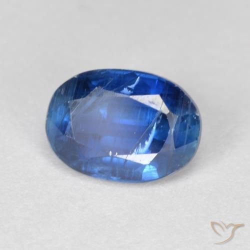 1.14 ct Blue Kyanite Stone, Natural Kyanite in Oval Facet Shape for Sale