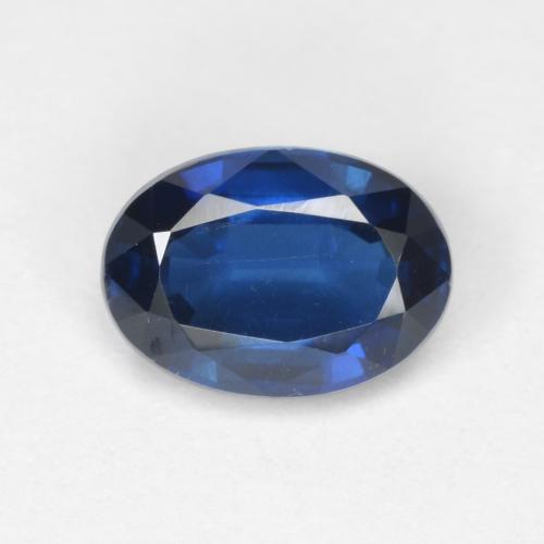 Темно-синий Кианит Камень - 1ct Фасетный Овал (ID: 572952)