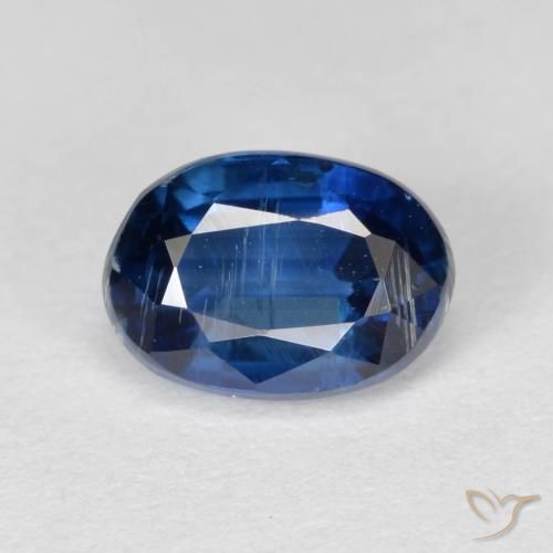 1,33ct Ovale sfaccettato blu Cianite dal Nepal, Dimension 7,2 x 5,1mm, Natural non trattati Gemstone, VS-SI Clarity, 1 piece Cianite in Blu scuro Color, Mohs Hardness of 6 - 7, Photo A