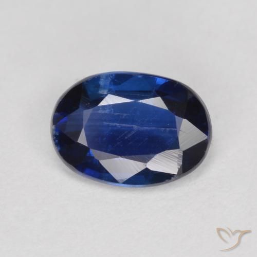 0.92ct Natural Dark Blue Kyanite, Oval, SI