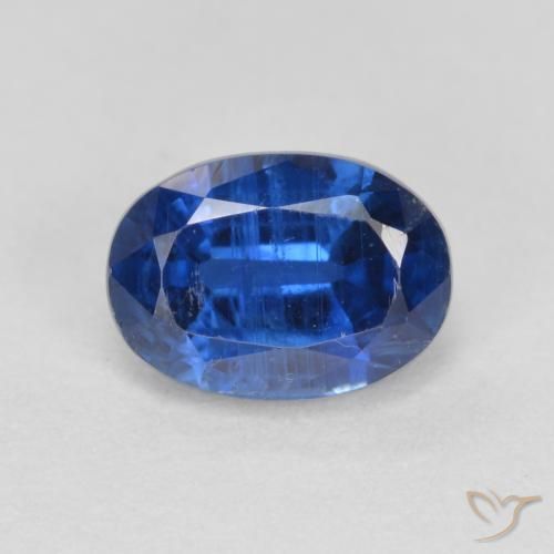 1.29ct Natural Navy Blue Kyanite, Oval, VS-SI