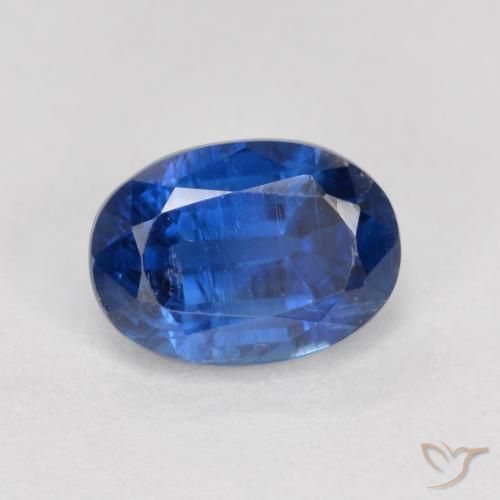 1.29 ct Blue Kyanite Stone, Natural Kyanite in Oval Facet Shape for Sale