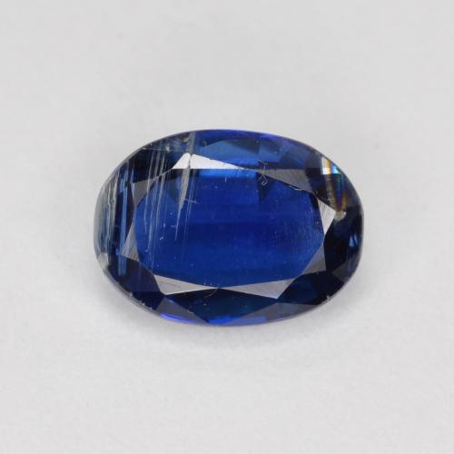 1.00 ct Blue Kyanite Gemstone, Kyanite Gem in Oval Facet Shape for Sale.