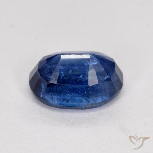 Kyanite Gemstone in 7.1 x 5.2 mm Size for Sale, Kyanite Stone in Navy Blue Color