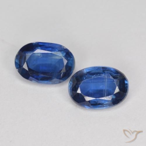 1.98 ct Blue Kyanite, 7.2 x 5 mm Oval Cut From Nepal, Photo A