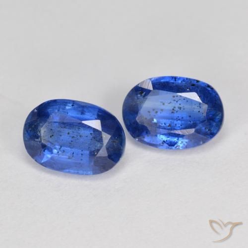 2.23 ctw Blue Kyanite Stones, Natural Kyanite in Oval Facet Shape for Sale