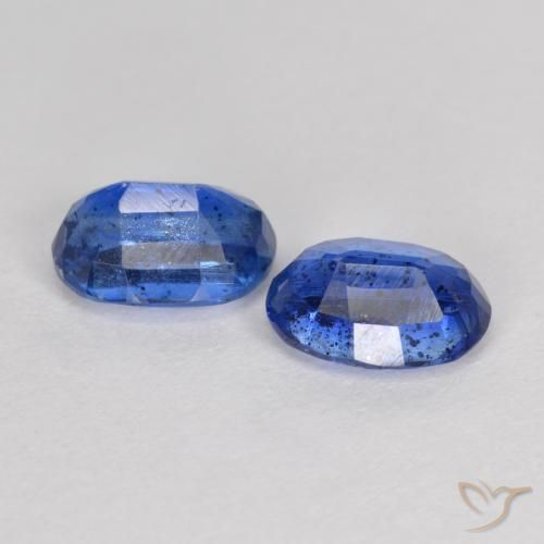 Kyanite Gemstones in 7 x 5 mm (calibrated) Size for Sale, Kyanite Stones in Deep Blue Color