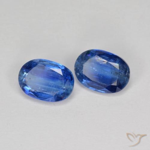 2.06 ctw Blue Kyanite Stones, Natural Kyanite in Oval Facet Shape for Sale