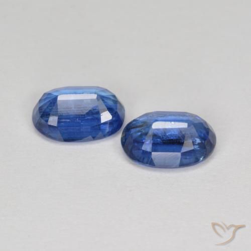 Kyanite Gemstones in 7 x 5 mm (calibrated) Size for Sale, Kyanite Stones in Deep Blue Color