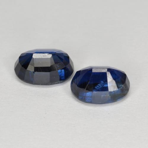 Kyanite Gemstones in 7 x 5 mm (calibrated) Size for Sale, Kyanite Stones in Deep Navy Blue Color