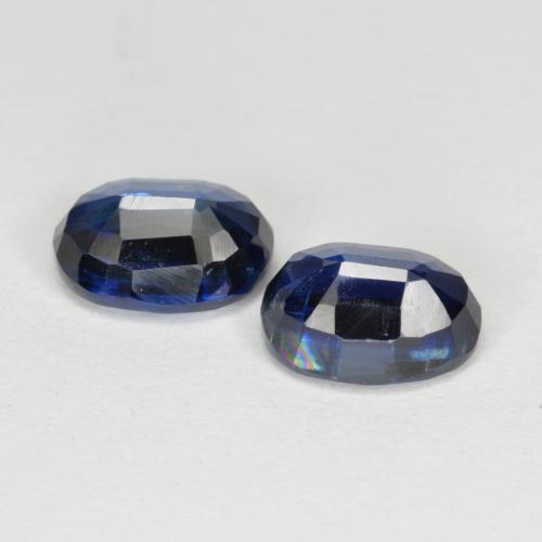 Kyanite Gemstones in 7 x 5 mm (calibrated) Size for Sale, Kyanite Stones in Twilight Blue Color