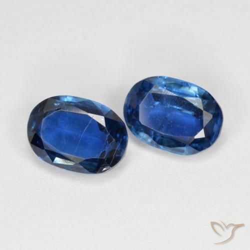 2.28 ctw Blue Kyanite Stones, Natural Kyanite in Oval Facet Shape for Sale