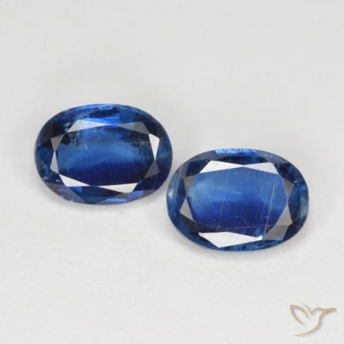 1.88ctw Natural Navy Blue Kyanite, Oval, VS-SI