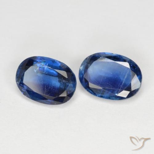 1.88 ctw Blue Kyanite Stones, Natural Kyanite in Oval Facet Shape for Sale