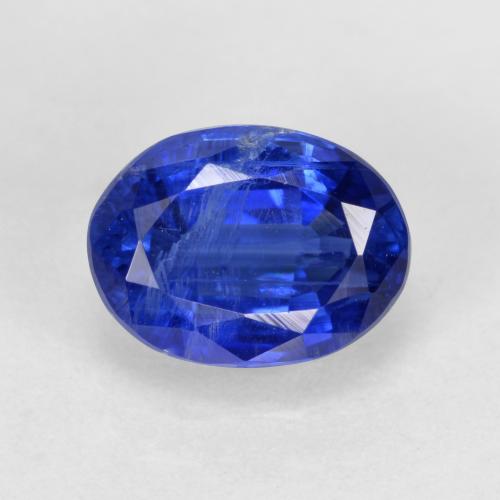 1.74 ct Blue Kyanite Gemstone, Kyanite Gem in Oval Facet Shape for Sale.