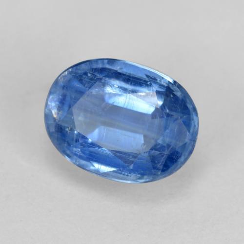 1.67 ct Blue Kyanite Stone, Natural Kyanite in Oval Facet Shape for Sale