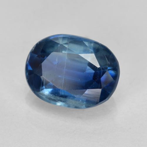 1.68 ct Blue Kyanite Stone, Natural Kyanite in Oval Facet Shape for Sale