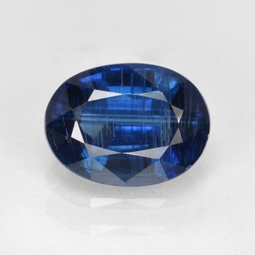 1.69 ct Blue Kyanite Gemstone, Kyanite Gem in Oval Facet Shape for Sale.