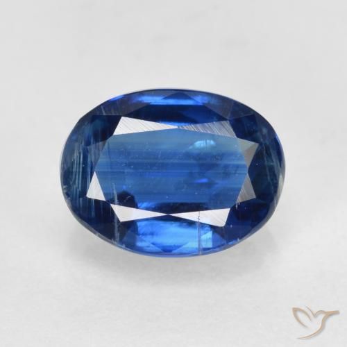 Navy Blue Кианит Камень - 1.7ct Фасетный Овал (ID: 573858)
