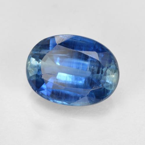 1.70 ct Blue Kyanite Stone, Natural Kyanite in Oval Facet Shape for Sale
