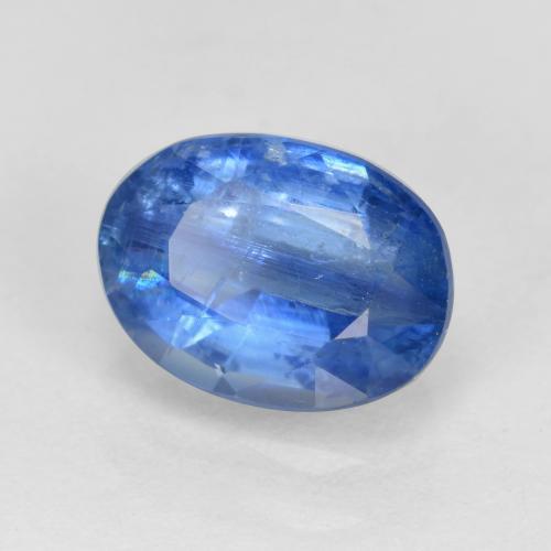 1.69 ct Blue Kyanite Stone, Natural Kyanite in Oval Facet Shape for Sale