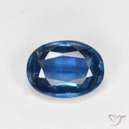 Navy Blue Кианит Камень - 1.7ct Фасетный Овал (ID: 573980)