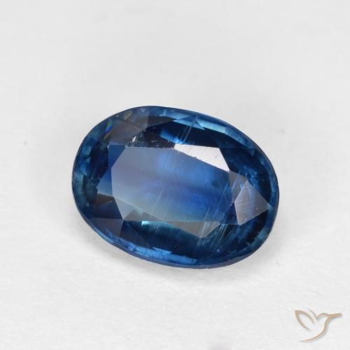 1.71 ct Blue Kyanite Stone, Natural Kyanite in Oval Facet Shape for Sale