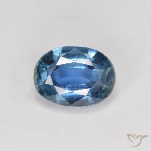 2.08ct Natural Navy Blue Kyanite, Oval, VS-SI