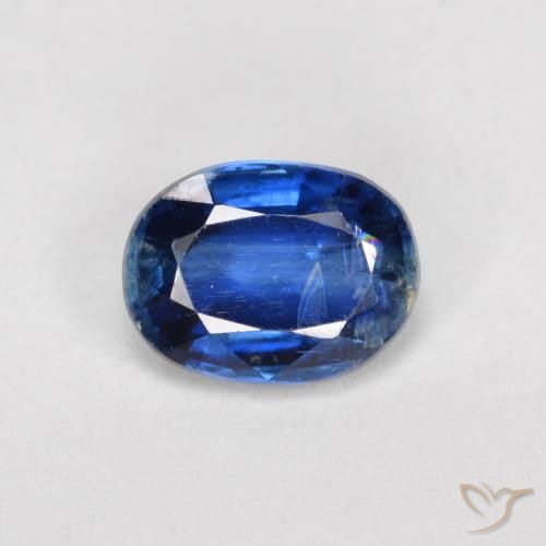 1.73 ct Blue Kyanite, 8 x 6.1 mm Oval Cut From Nepal, Photo A