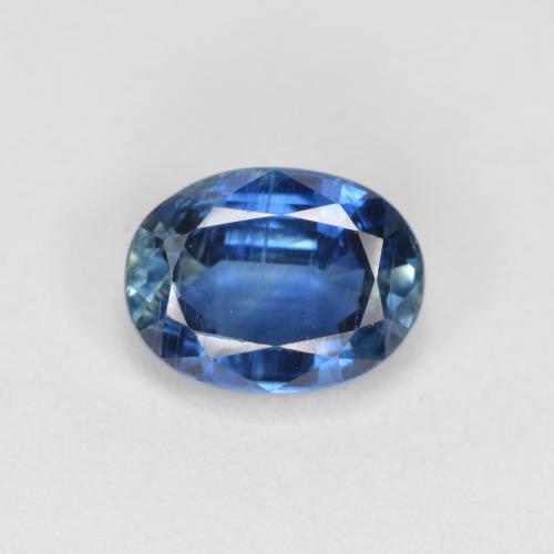 Navy Blue Kyanite Gem - 1.8ct Oval Facet (ID: 573984)